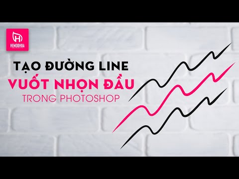 Learn On TikTok - Tạo Đường Line Vuốt Nhọn 2 Đầu Trong Photoshop | Hẻm Đồ Họa