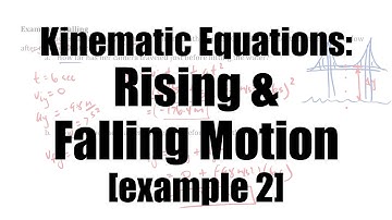Kinematic Equations for Rising & Falling Objects [Example 2]