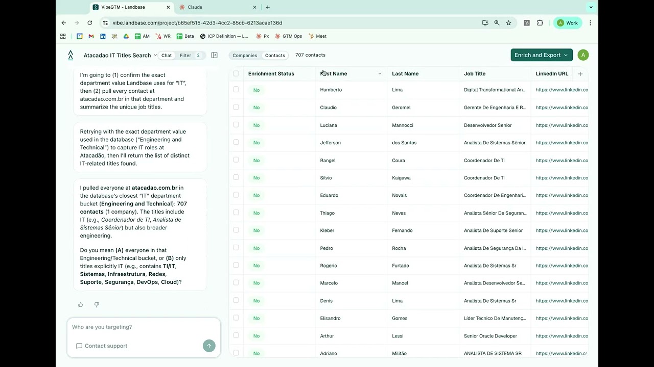 How to Pull Every Contact at a Target Company in 21 Seconds | Landbase Demo