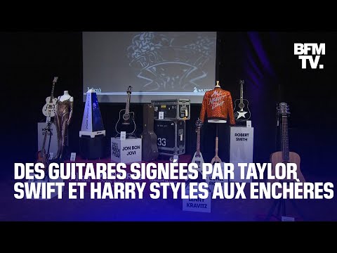 Des guitares signées par Taylor Swift et Harry Styles mises aux enchères lors des Grammy Awards