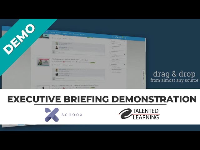 Schoox Learning Management System Executive Briefing Demonstration