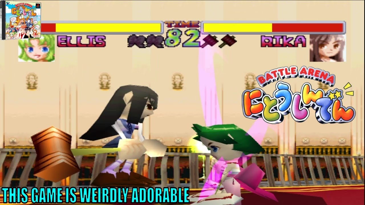 Battle Arena Nitoushinden (PS1) 🥺⚔️ Adorable Faces, Serious Sword Fights