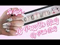 Jai test  les presson nails by pink nails 