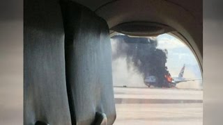 British Airways plane catches fire at Las Vegas airport