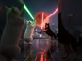 ai喵星人vs汪星人#movie#film#ai#aiart#edit#cat#dog#animal#hongkong#battle#funny  #memes#Lightsaber