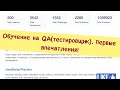 Обучение на QA(тестировщик). Первые впечатления!