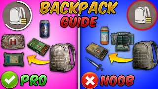 How to Bag\/Inventory Management in PUBG Mobile\/BGMI Tips \& Tricks Backpack Settings Guide\/Tutorial