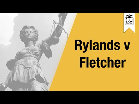 Video: Är Rylands v Fletcher en tort?