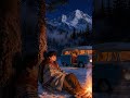 Snowy Nights & Silent Thoughts #anime #aesthetic #campfire #nightvibes #animeedit #snow