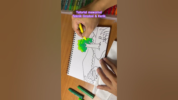 Tutorial Mewarnai Teknik Gradasi & Kerik #drawing #menggambar #oilpastel