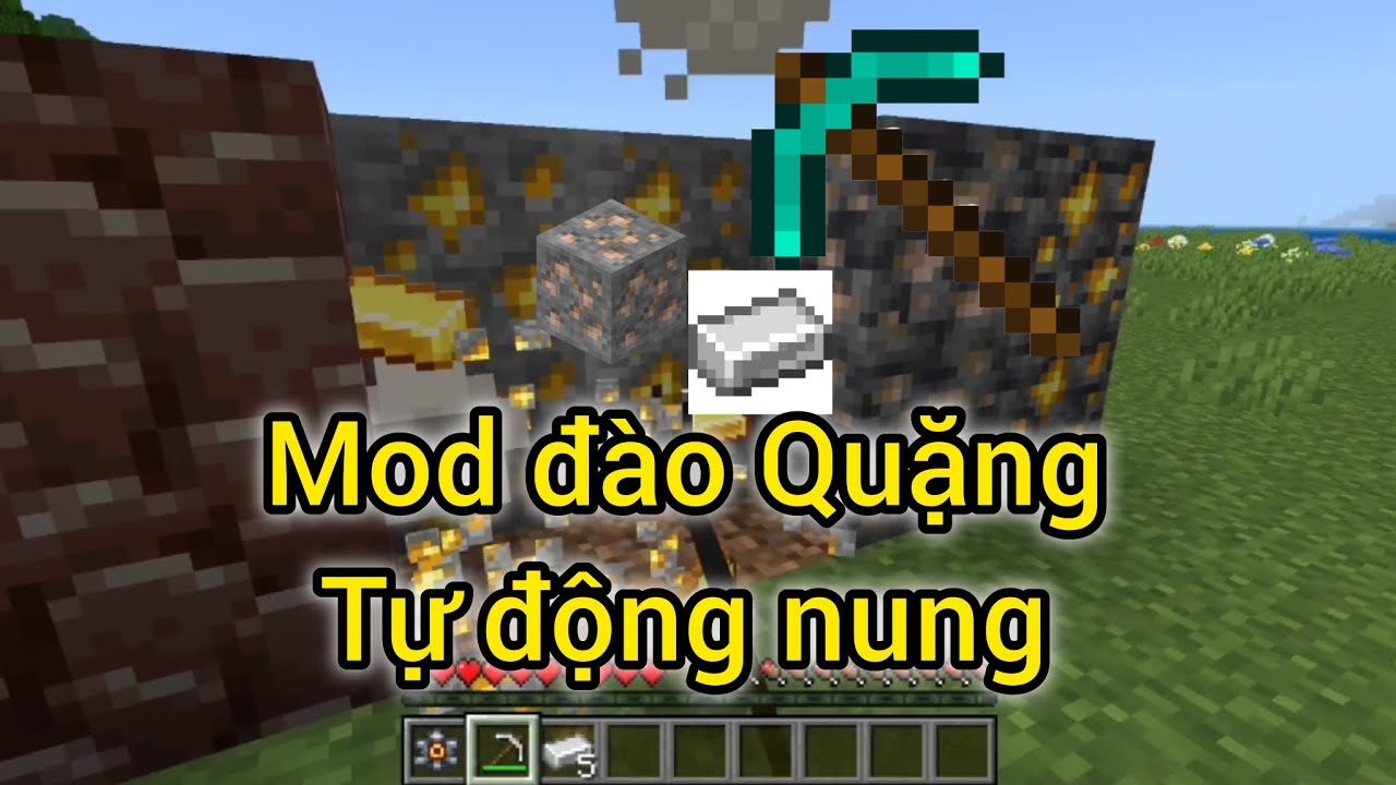 Mod đào Quặng tự động nung Minecraft PE | TNCDownload | - YouTube