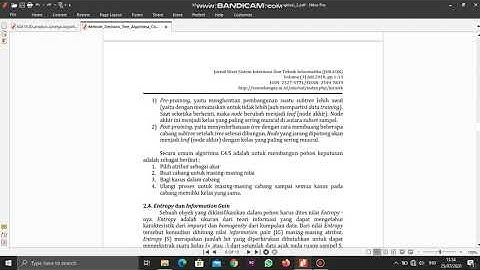 Part 4 METODE DECISION TREE ALGORITMA C45 DALAM MENGKLASIFIKASI DATA PENJUALAN BISNIS GERAI MAKANAN