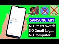 Samsung A01(A015) BYPASS GOOGLE ACCOUNT REMOVE 2021 NO PC FRP Unlock New Method