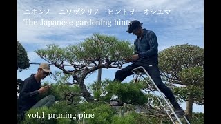 The Japanese gardening hints  ニホンノ　ニワヅクリノ　ヒントヲ　オシエマス　 vol,1 pruning pine