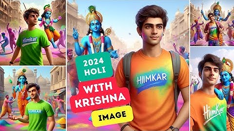 Radhe Krishna Happy holi ai photo editing 2024  | Holi Ai photo kaise banaye 2024 |