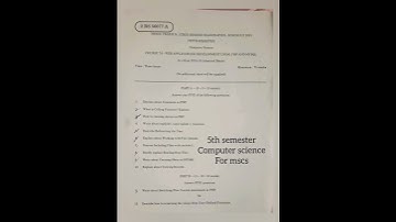 degree 5th sem web development using php and mysql previous question paper 😊#express_engage