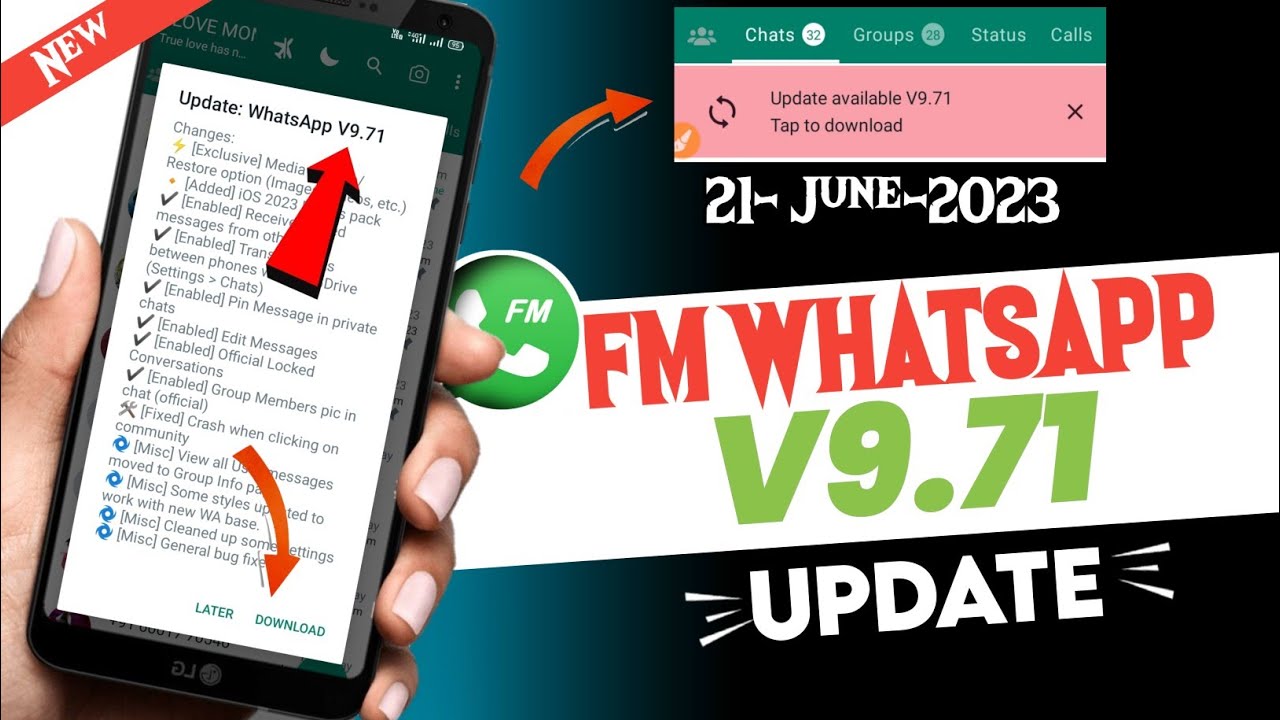 Fm Whatsapp Update V9.71 & V9.71 How To Update Fm