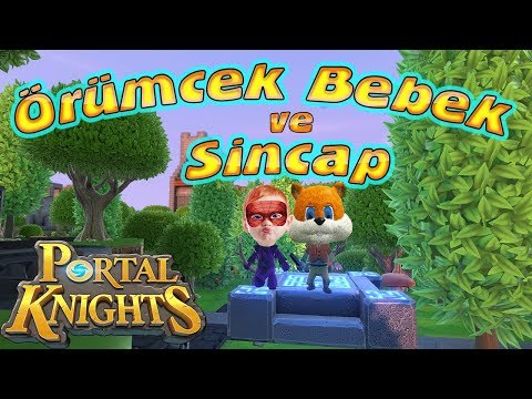 Örümcek Bebek ve Sincap Portal Knights'ta Beraber Oynuyorlar Örümcek Bebeğin Oyun Maceraları