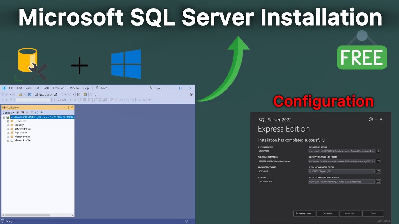 Microsoft SQL Server Installation - SQL Server Configuration - Windows ...