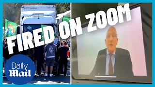 Moment 800 P&O Ferries staff get FIRED in a Zoom call