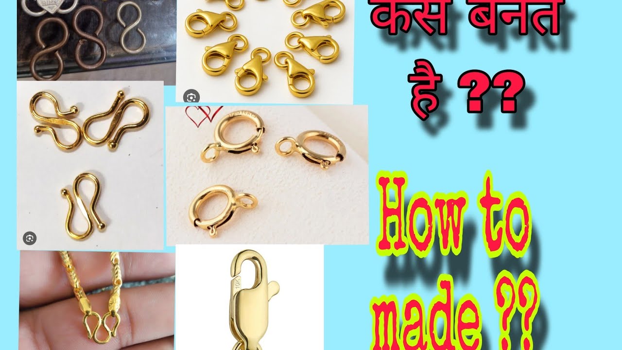 Silver And Gold Chain's Lock Making By Machines - YouTube
