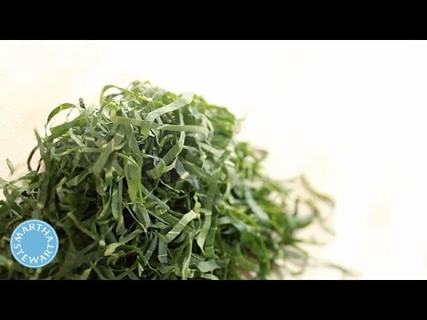 Shred Greens for Quick Cooking - Kitchen Wisdom - Martha Stewart - YouTube
