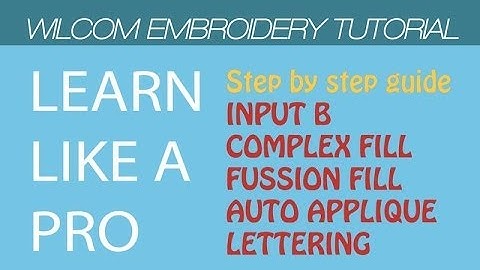 Wilcom Embroidery Digitizing tutorial - Simple Technique [Step by step]
