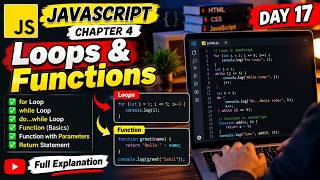 JavaScript Loops & Functions Explained in Hindi 🔥 | Day 17 | Web Development