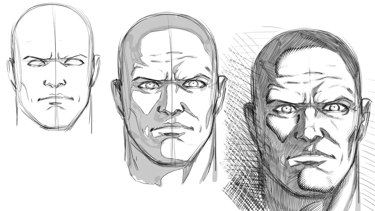 Comic Book Drawing Styles : How To Draw Comic Book Style Faces Art