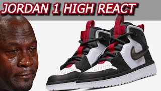 air jordan 1 high react white black red