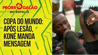 Copa: Koné agradece apoio após quebrar a perna em Canadá x Catar