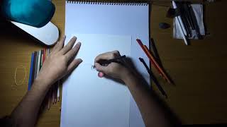 Pennywise Concept Artcolored Pencil Drawing