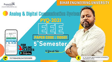 BEU PYQ 2021 Analog & Digital Communication System 5th Sem #EEE  #analogcommunication #communication