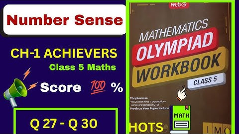 🥇Math Olympiad Class 5 | Number Sense Achievers Questions | 💯% Score Tricks