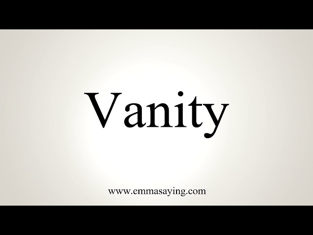 143 Vanity 空っぽで中身がないこと 英単語暗記をわかりやすく 143 Vanity 空っぽで中身がないこと 英単語暗記をわかりやすく