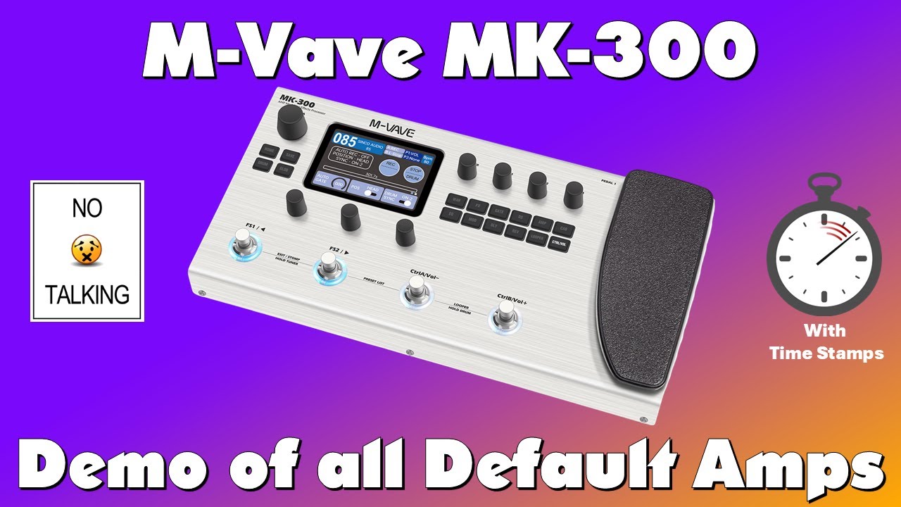 ギター M-VAVE MK-300 Amazon.com: M-KVIVE MK-300 Guitar Multi-Effects Processor Pedal