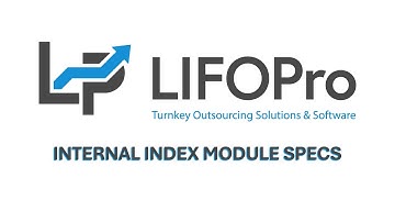Streamline LIFO Accounting with LIFOPro Software | Internal Index Module Settings & Specs