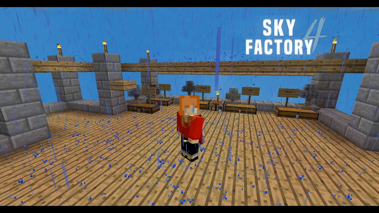 BIGGER BASE - #skyfactory 4 - 02 - YouTube