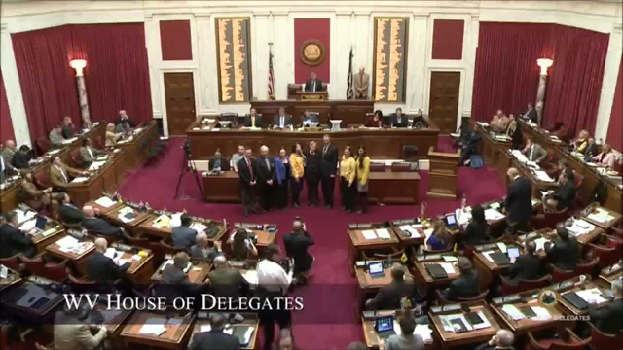 WVU President Gordon Gee accepts citation from WV House of Delegates