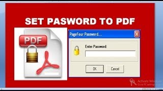how to password protect a pdf file doucoment