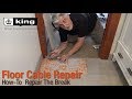 How to repair a damaged electric floor heating system  king electric