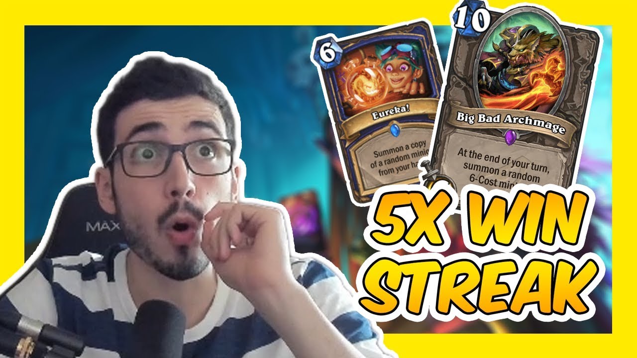 WINNING STREAK OF 5 ON LEGEND  | Rise of Shadows Hearthstone