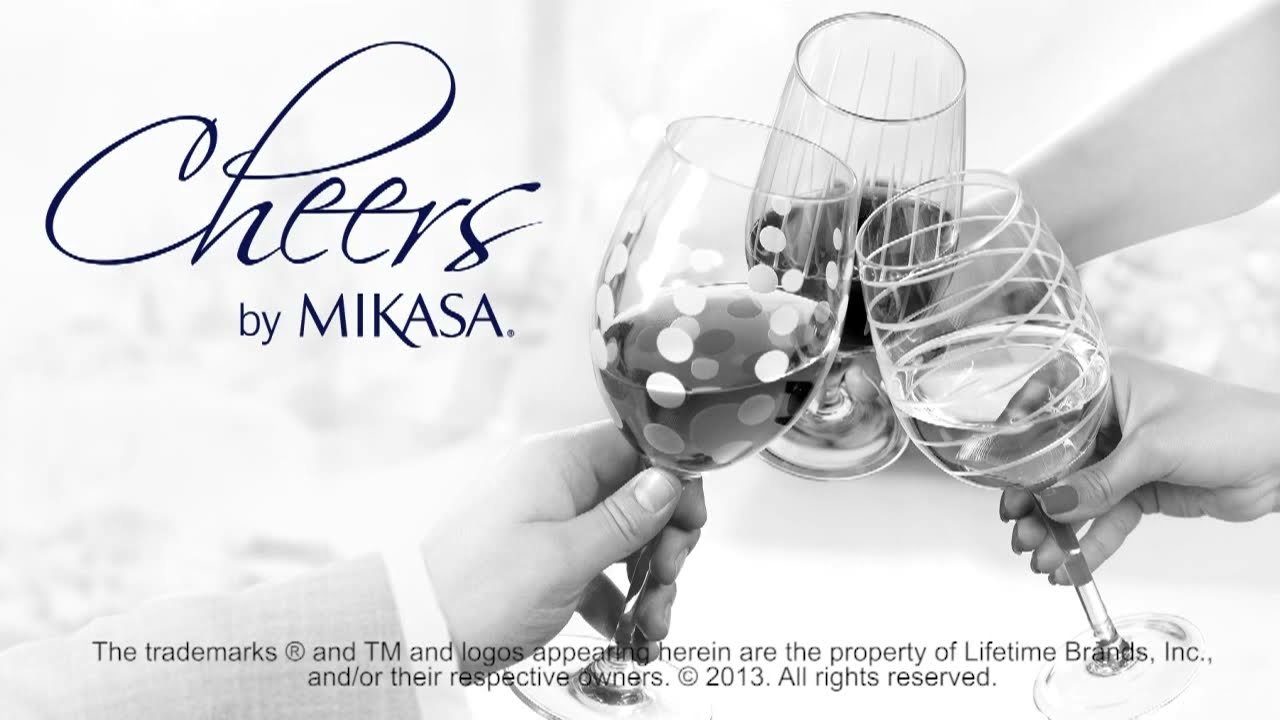 Mikasa Cheers Stemless Champagne Flutes Set of seven 7.5 oz