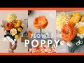 【かぎ針編み】ポピーの作り方🌼贈り物にぴったりな毛糸のお花