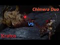 God of War III Remastered Kratos vs Chimera (With Blades of Athena)