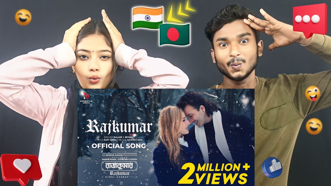 India Reaction On | Rajkumar (রাজকুমার) | Shakib Khan | Balam | Konal | Bangla New Song 2024