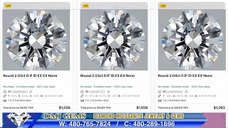 Color D- IF 2.02 Carats Round Shape $1,100 DMJ GEMS 02-07-26