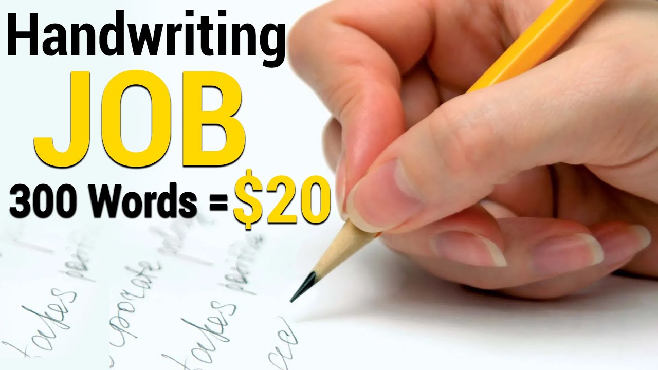 Handwriting Jobs from Home Earn Money Online with handwriting Jobs