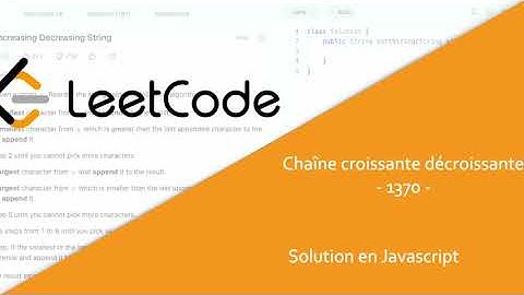 Leetcode 1370  -  FR - Increasing Decreasing String