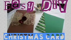 2 DIY CHRISTMAS CARD IDEAS-Handmade Recycle 2017